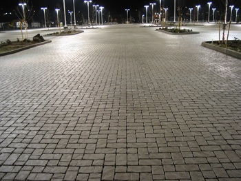 Permeable Paver Parking Lot